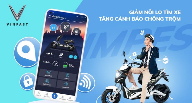 Giới thiệu app VinFast E-Scooter cho xe máy điện | VinFast E-Scooter giúp cảnh báo trộm hiệu quả