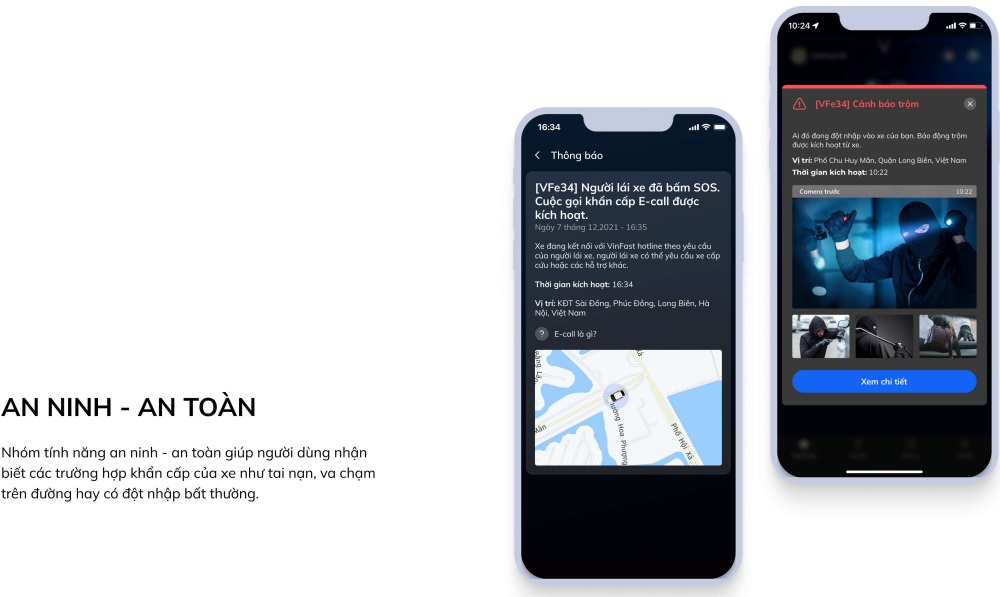 Hướng dẫn sử dụng Ứng dụng VinFast cho ô tô điện | Hệ thống an ninh - an toàn trên Ứng dụng ô tô điện VinFast giúp người dùng nhận diện các trường hợp khẩn cấp