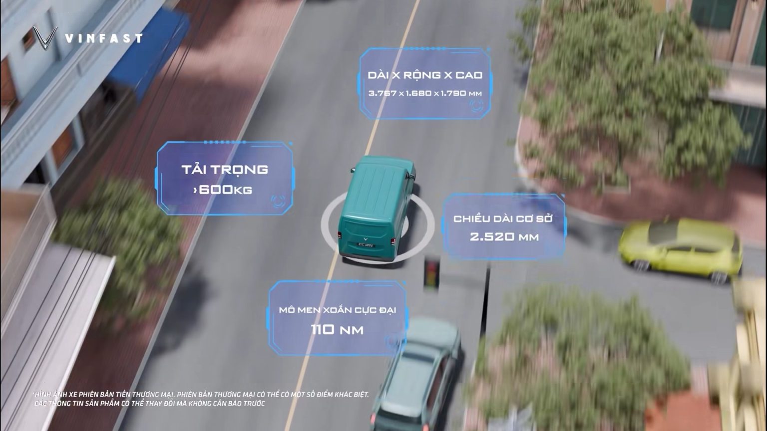 ec van | xe có khả năng di chuyển 150 km chỉ trong 1 lần sạc đầy