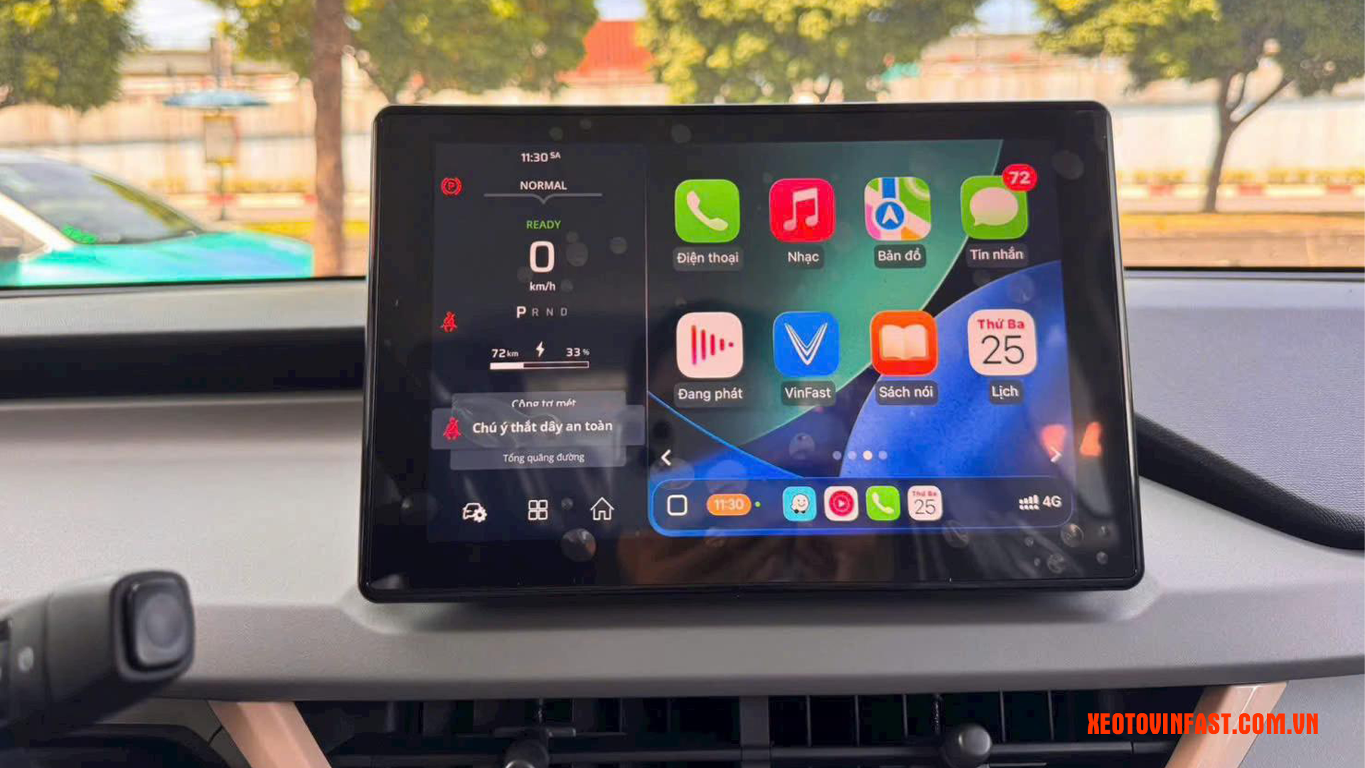 VinFast VF3: Bảng giá và chi tiết phiên bản nâng cấp “Tiêu chuẩn 2” mới nhất 4 Màn Hình kết nối Apple Carplay trên VF3 Tiêu chuẩn 2