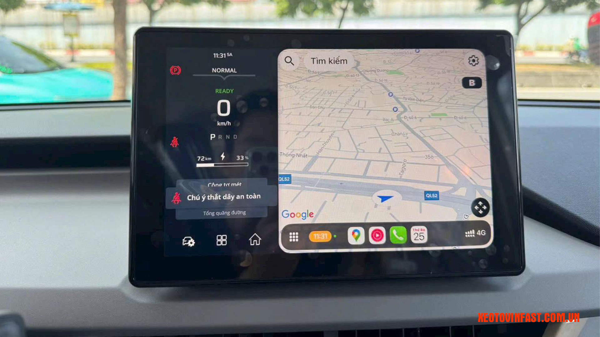 VinFast VF3: Bảng giá và chi tiết phiên bản nâng cấp “Tiêu chuẩn 2” mới nhất 5 Kết nối google map trên Apple Carplay và Android Auto